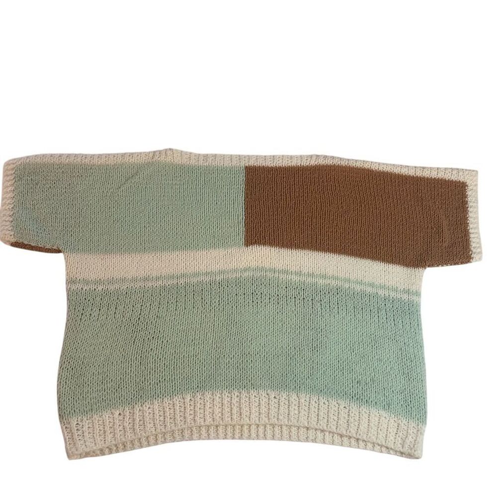 Handmade Fluffy Adult Short Sleeve‎ Sweater XL Multicolor Unisex